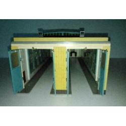 Vollmer HO 5760 - Dubbele locloods + ingebouwde bovenleiding