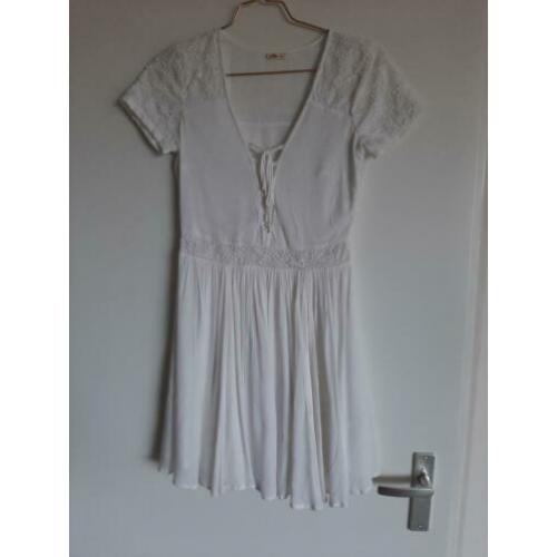 Ibiza witte jurk hollister maat S