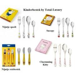 Kinderbestek Nijntje, Disney, Kitty, Snoopy, WMF, Keltum