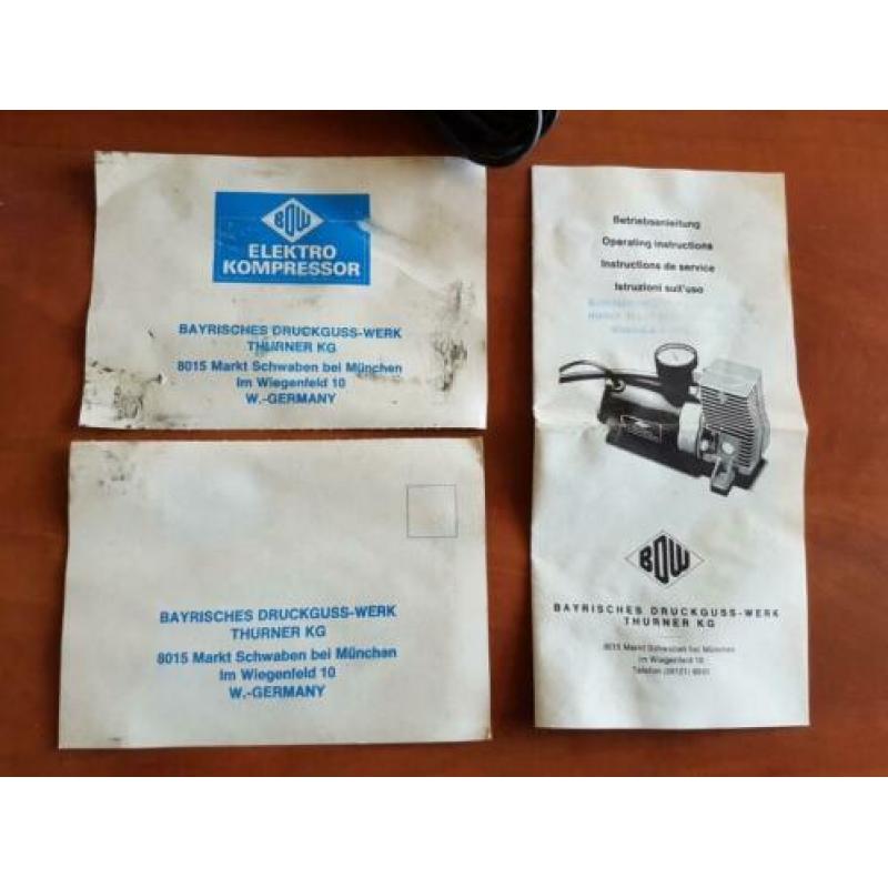 Porsche 911 G model compressor bandenpomp