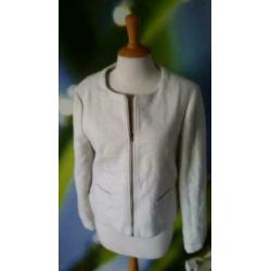 F1 district norrebro witte bomberjack blazer M duur merk