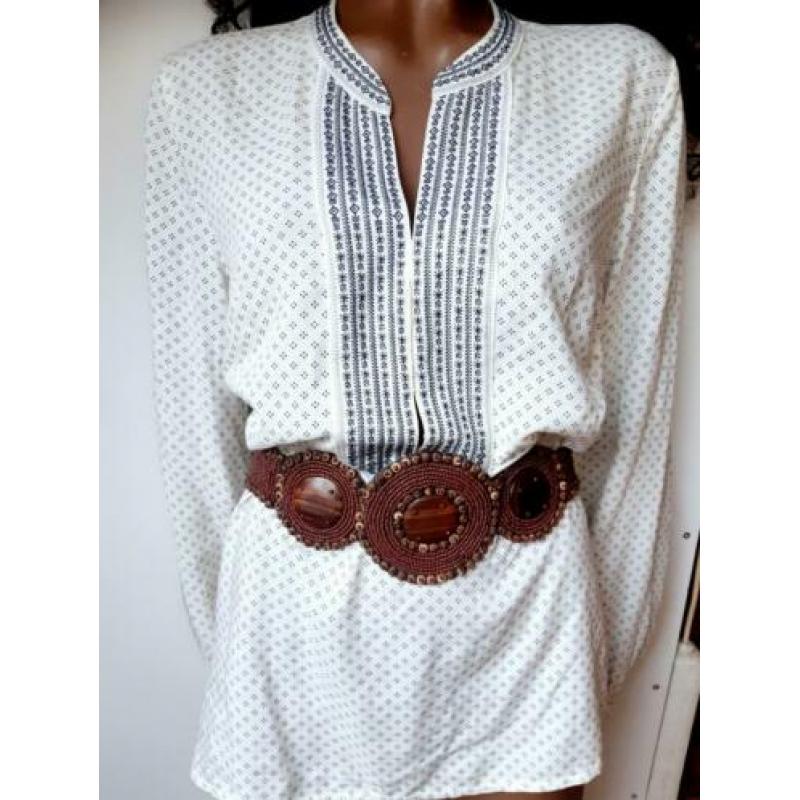 Boho ibiza bohemian blouse zara h&m maat M