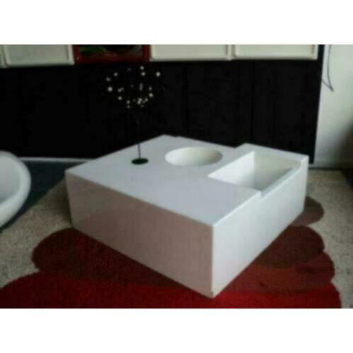 glasfiber salontafel space age design retro jaren 60 70