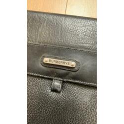 Burberry leren dossiermap