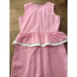 Roze / wit jurkje