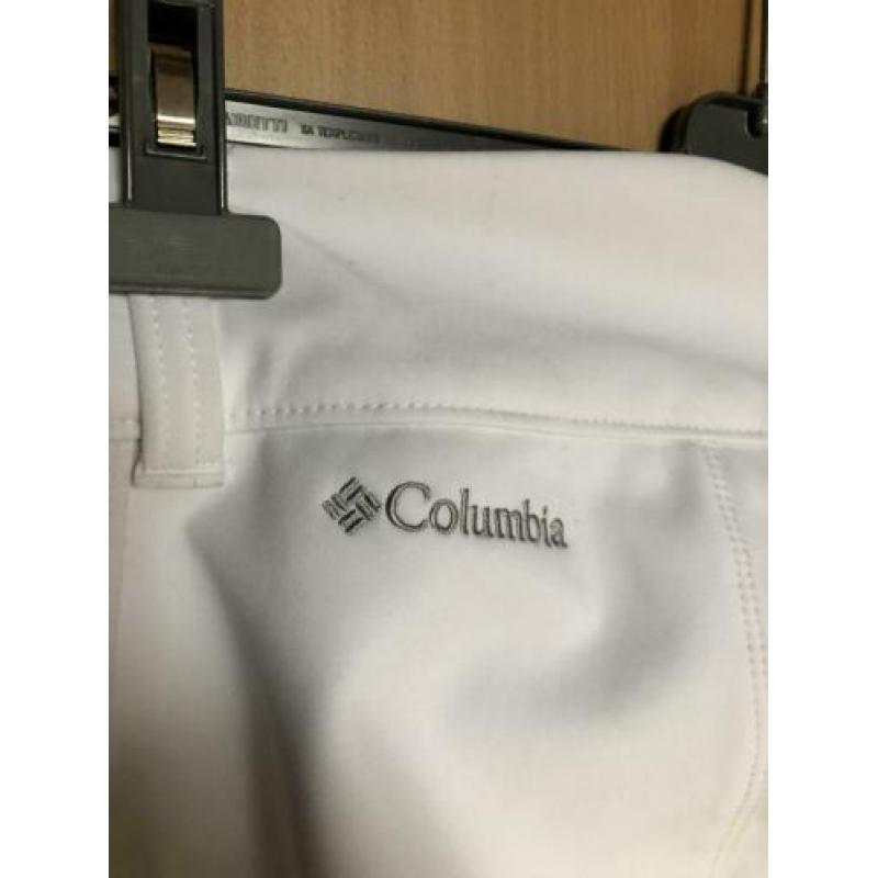 Witte Columbia softshell ski broek maat 34/36 (4).