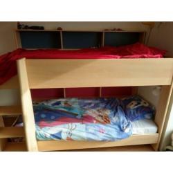 Hoogslaper stapelbed 2p matras 90x200