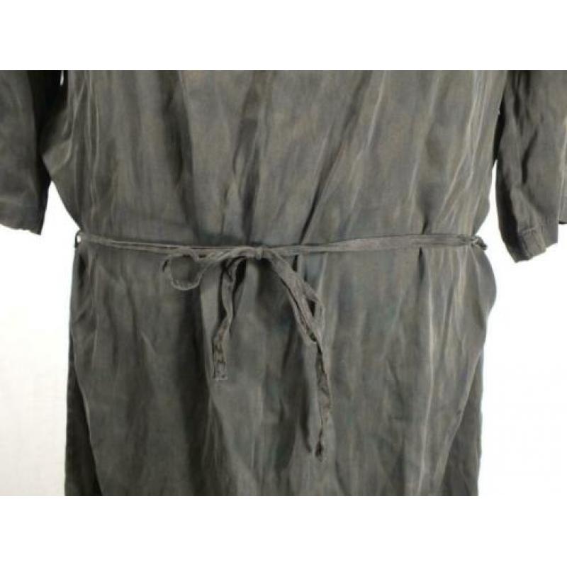 Mooie bruine jurk.96% zijde + elastaan.Mt XL.Sissy-Bopy 57