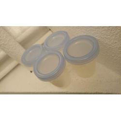 Philips avent bewaarpotjes 4 stuks moedermelk babyvoeding