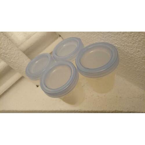 Philips avent bewaarpotjes 4 stuks moedermelk babyvoeding