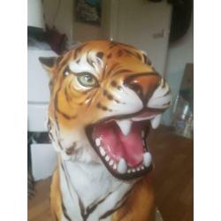 Panter luipaard beeld 82cm porselein hollywood regency