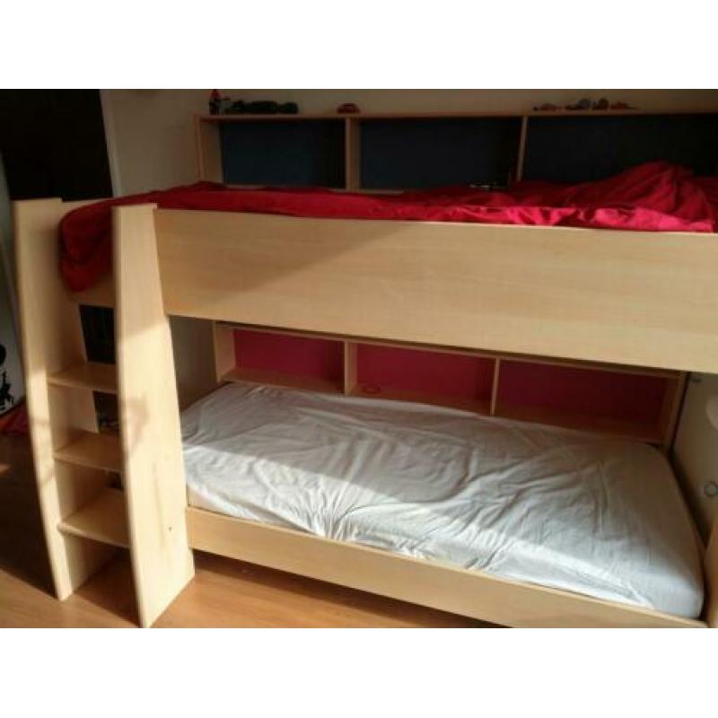 Hoogslaper stapelbed 2p matras 90x200