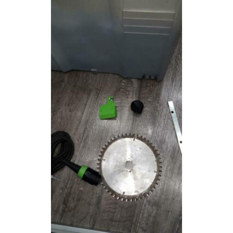 FESTOOL TS 55 REBQ PLUS FS INVALZAAG 2x LINIAAL 140cm ZGAN
