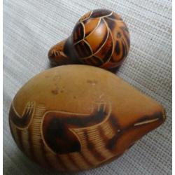 KUNST * DIVERSE KALEBAS FIGUREN * Peru *
