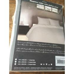 Nieuw dekbedovertrek Egyptisch katoen 240x220 in verpakking
