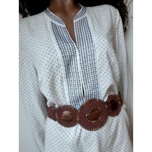 Boho ibiza bohemian blouse zara h&m maat M