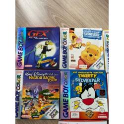 7 gameboy Color games, boxed en goede conditie!