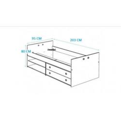 Complete kinderkamer jongen/meisje (bed+kledingkast+bureau)