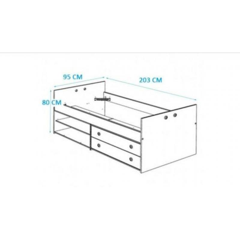 Complete kinderkamer jongen/meisje (bed+kledingkast+bureau)