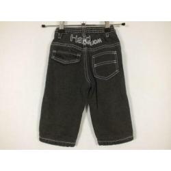 Stoere zwarte spijkerbroek.Mt 74 (6mnd).Merk Teddy Lu