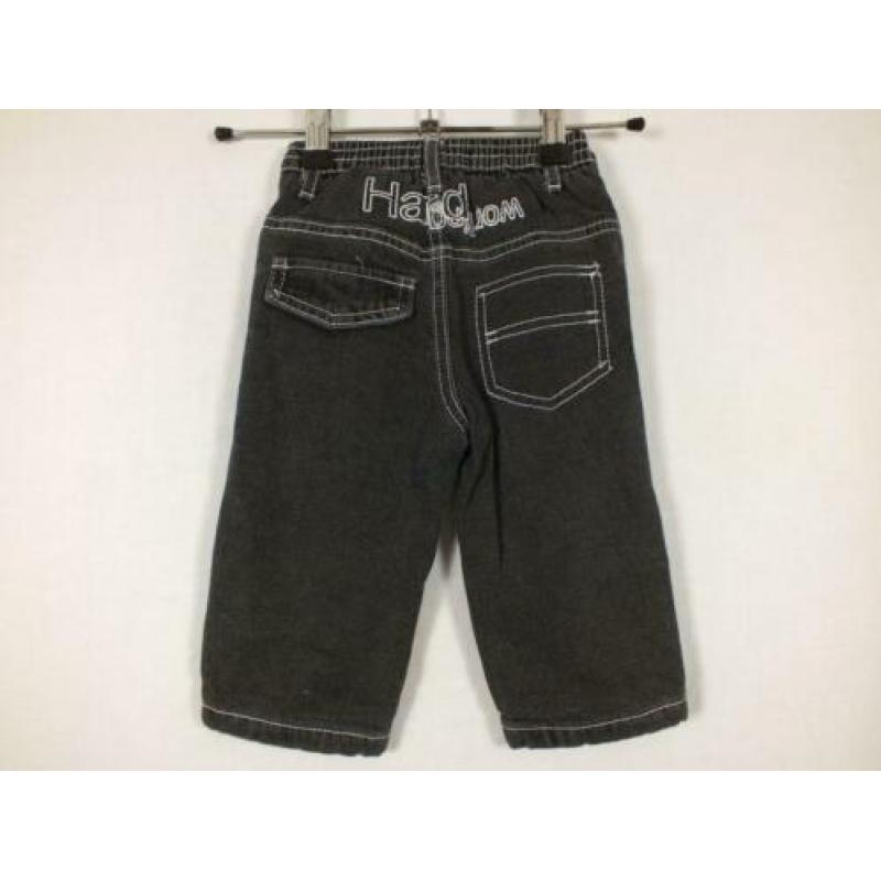 Stoere zwarte spijkerbroek.Mt 74 (6mnd).Merk Teddy Lu