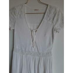 Ibiza witte jurk hollister maat S