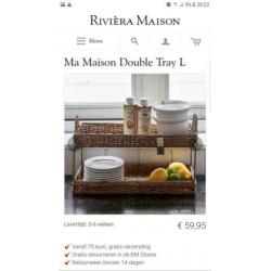 Riviera Maison Ma Maison Double Tray L