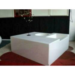 glasfiber salontafel space age design retro jaren 60 70