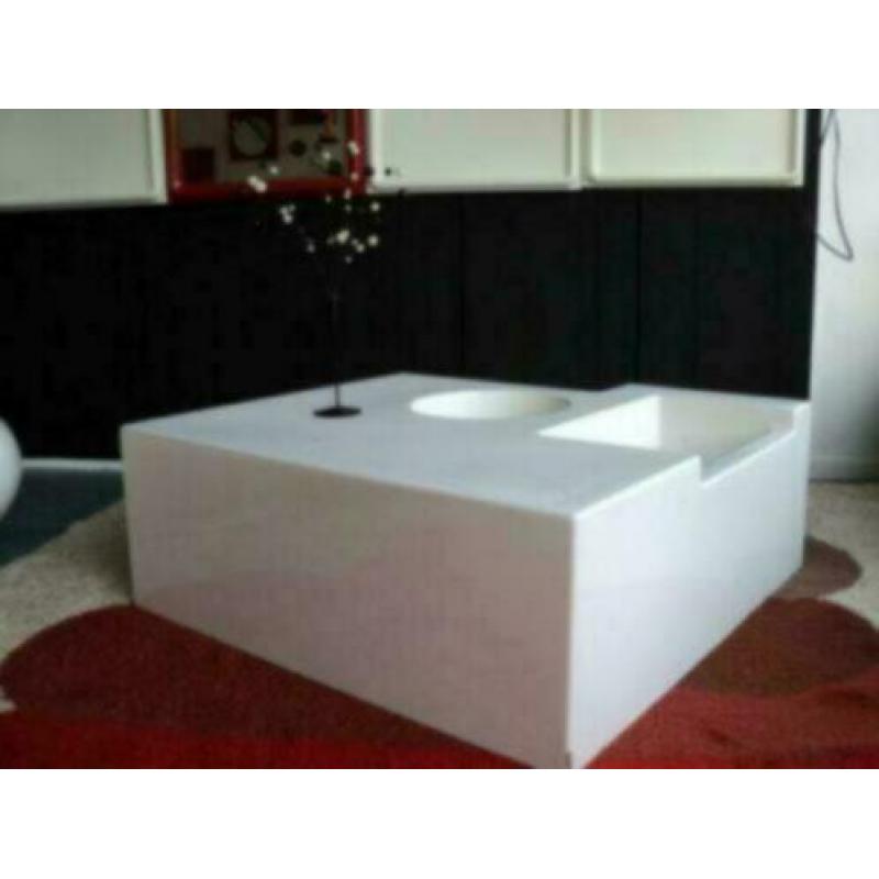 glasfiber salontafel space age design retro jaren 60 70
