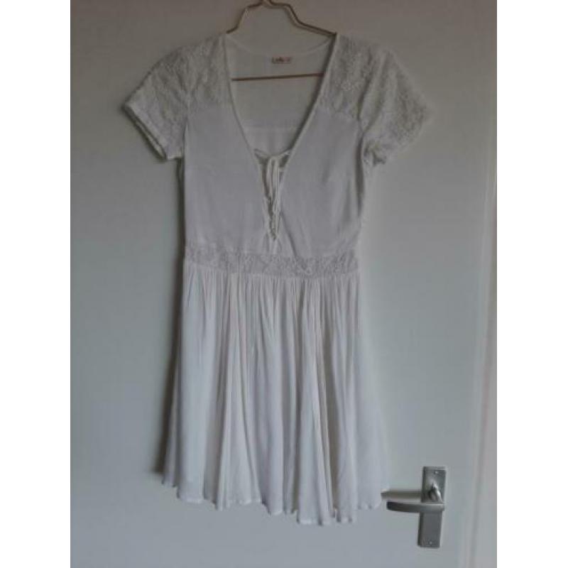 Ibiza witte jurk hollister maat S