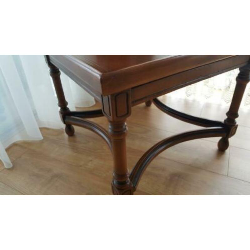 Bijzet tafel hoektafel noten