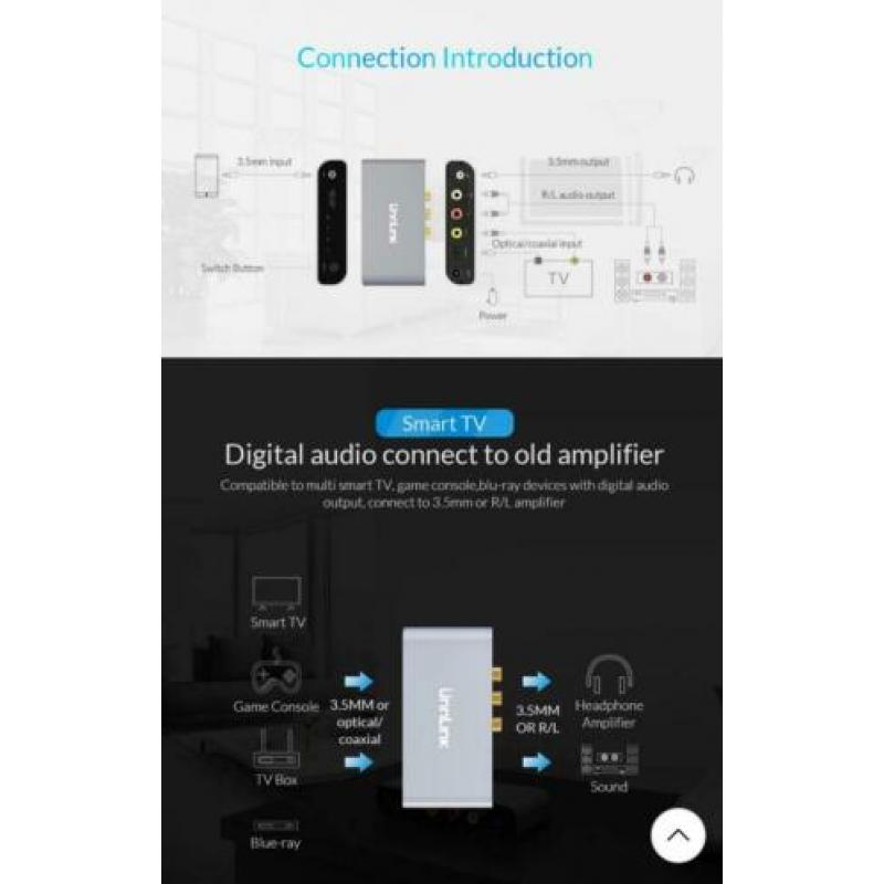 Audio converter (optisch, coaxial)