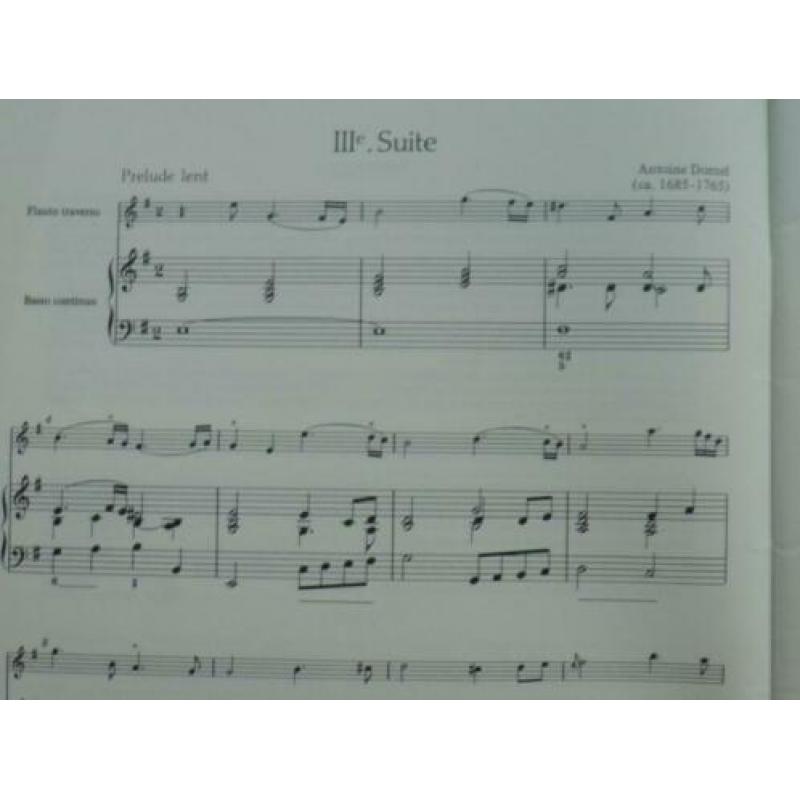 4 suiten voor dwarsluit en basso continuo