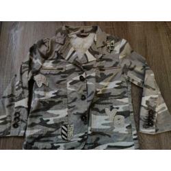groene army leger stoer jasje - maat 104