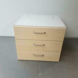 1x Mooie 3-ladekast 53x60x51 cm