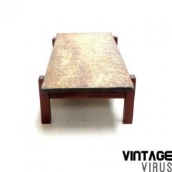 Zware vintage natuurstenen salontafel jaren '60 '70