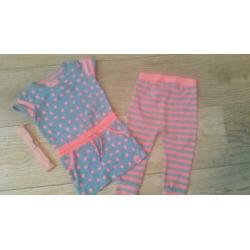 Hele mooie jurkjes en T-shirt Z8 met gratis legging haarband