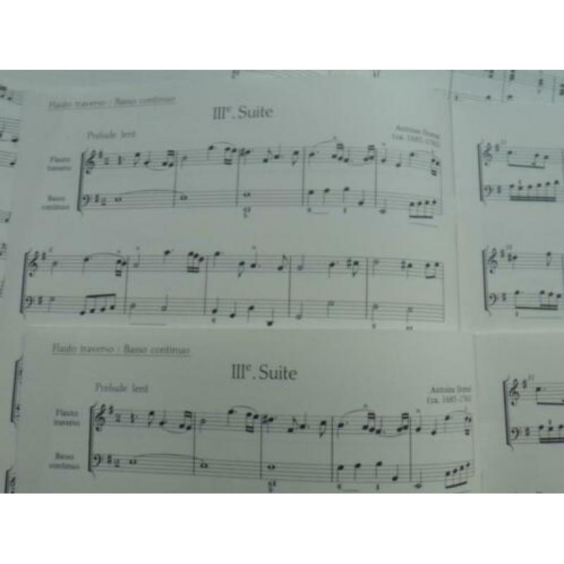 4 suiten voor dwarsluit en basso continuo