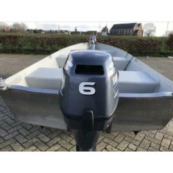 Aluminium boot Quicksilver 410, Yamaha 6pk viertakt, trailer
