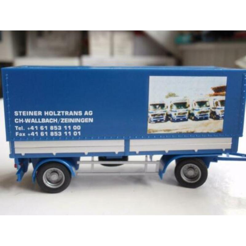 AWM Volvo FH16 GT met huifaanhanger STEINER (CH)