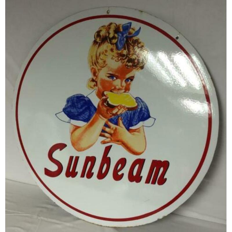 1270 Emaille reclame bord Sunbeam.