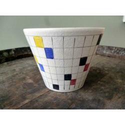 UNIEK prachtige Vintage Adco ‘Picasso’ Bloempot jaren 50/60