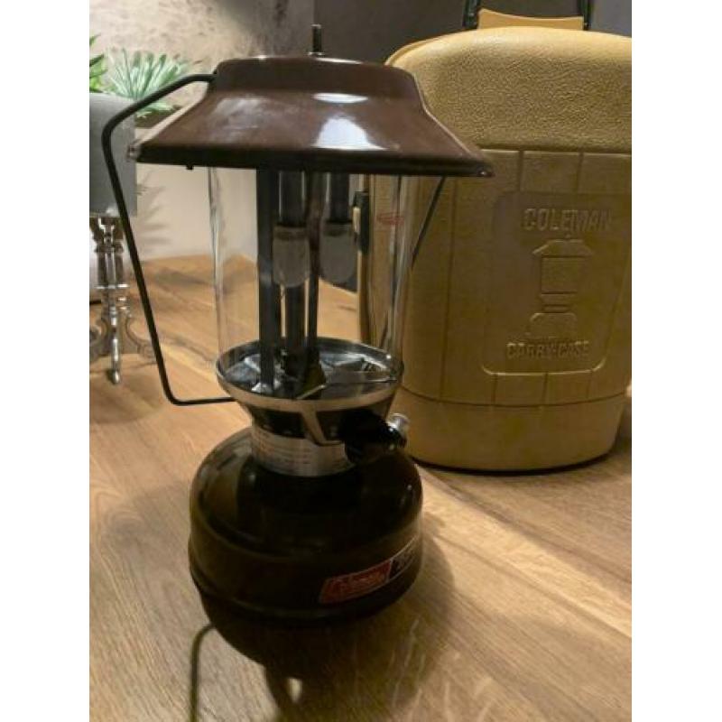 Coleman 275 druk lamp met mooie transport koffer