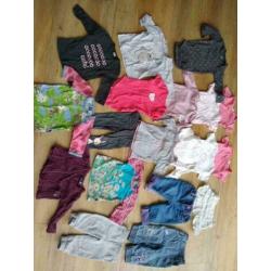 19 delig pakket meisje maat 68 molo h&m shirtjes broeken etc