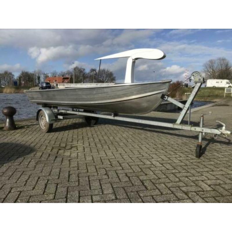 Aluminium boot Quicksilver 410, Yamaha 6pk viertakt, trailer