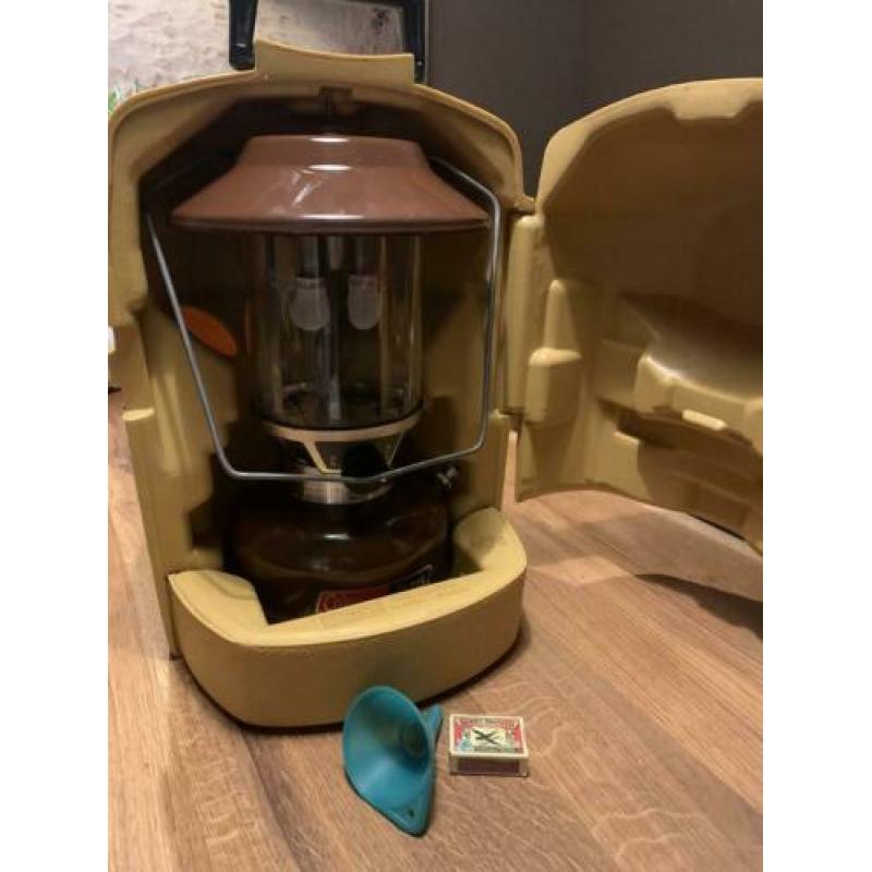 Coleman 275 druk lamp met mooie transport koffer