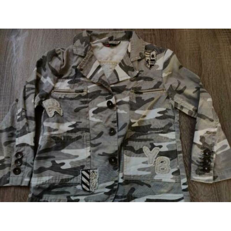 groene army leger stoer jasje - maat 104