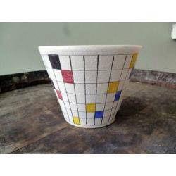 UNIEK prachtige Vintage Adco ‘Picasso’ Bloempot jaren 50/60