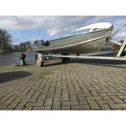 Aluminium boot Quicksilver 410, Yamaha 6pk viertakt, trailer