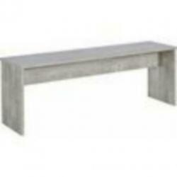 eettafel incl 2 bankjes beton-look met houtstruktuur